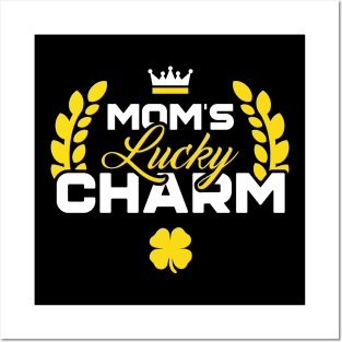 Mom's Lucky Charm Funny St Patricks Day Posters and Art